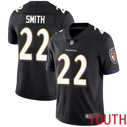 Baltimore Ravens Limited Black Youth Jimmy Smith Alternate Jersey NFL Football #22 Vapor Untouchable